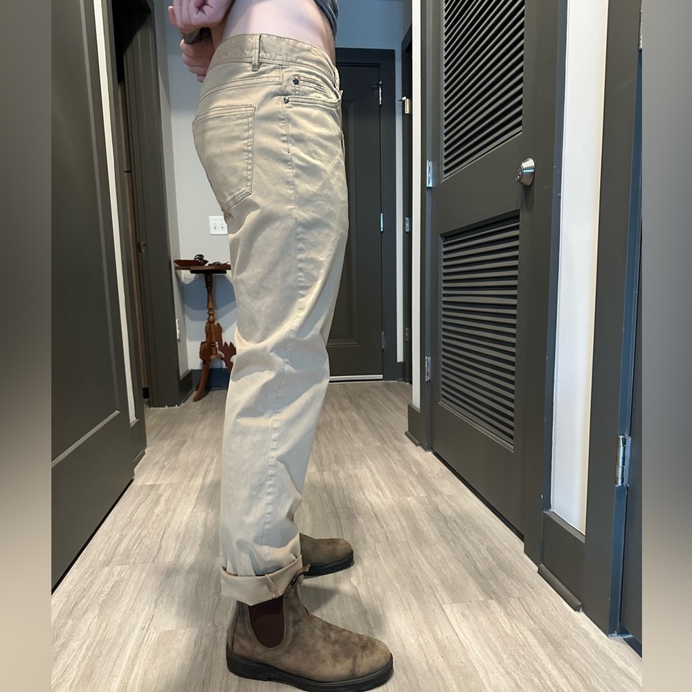 Hipster Terry 5-Pocket Pant - Khaki JOHNNIE-O